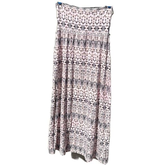 Cynthia Rowley black and pink strapless summer dress Size L - Picture 1 of 5